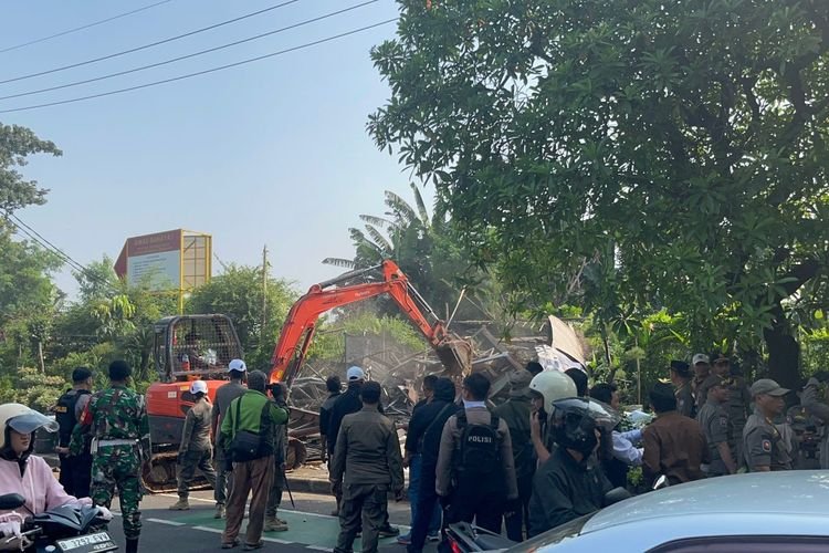 79 Bangunan Ilegal di Depok Dibongkar, Terletak di Wilayah Pipa Gas