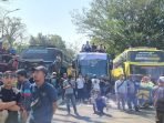 Sopir Kecewa, Ratusan Bus Diparkir di Jalan Surapati Bandung